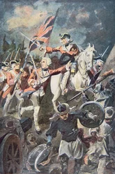 Clive at Plassey (väri litho)