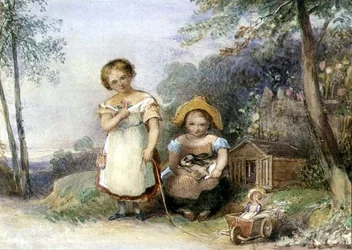 Cornish Misses (akvarelli paperille)