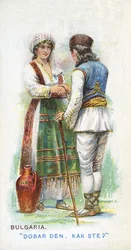 Tavanomainen tervehdys Bulgariassa, 1907