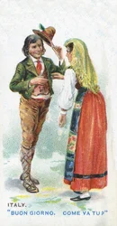 Tavanomainen tervehdys Italiassa, 1907