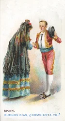 Tavanomainen tervehdys Espanjassa, 1907