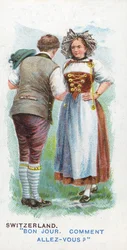 Tavanomainen tervehdys Sveitsissä, 1907