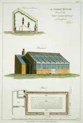 Design for A Green House, toteutettu Thomas Caldecottille Dartfordissa, Kentissä, 1806