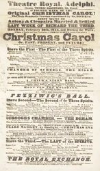 Dickensin näytelmä: Joululaulu Adelphi Theatre Royalissa, 26. helmikuuta 1814