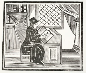 Dr. John Faustus, kuvitus John Ashtonin kirjasta Chap-books of the Eightenth Century, pub. 1882