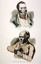 Hollantilaiset Sam ja John Smith, vuonna 1812 julkaistusta vedosta (värilitho)