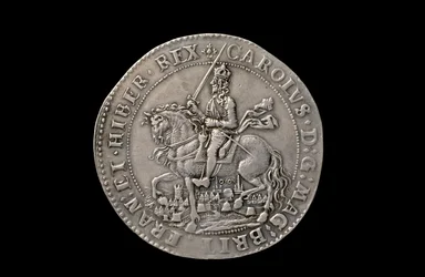 Varhaismoderni englantilainen kolikko, 1644