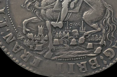 Varhaismoderni englantilainen kolikko, 1644
