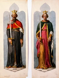 Edward II ja Richard I (wc paperilla)