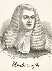 Edward Law, ensimmäinen paroni Ellenborough, William Hickman Smith Aubreyn (1858-1916) "The National and Domestic History of England" -julkaisusta Lontoossa, noin 1890.