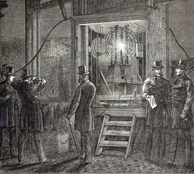 Sähkölaitteet kellotornille, parlamenttitaloille, The Illustrated London News, 16. elokuuta 1873