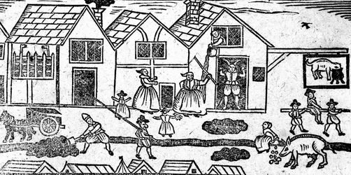 Elizabethan Street Scene, kirjasta A Book of Roxburghe Ballads