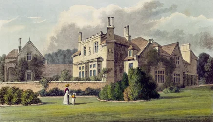 Endsleigh, Ackermanns Repository of Arts, 1823 (värillinen lito)