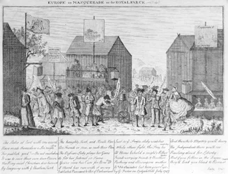 G. Fosterin Eurooppa naamioituessa tai kuninkaallinen farssi, 1747