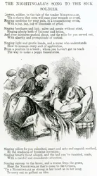 Florence Nightingale hoitamassa sairasta sotilasta Krimillä