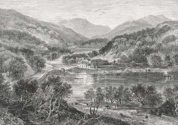 Flowerdale, Gairloch vuonna 1880, "Scottish Pictures" -julkaisusta, julkaissut Religious Tract Society, 1886 (kaiverrus)
