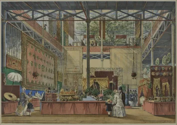 Teoksesta "Dickinsonin kattavat kuvat suuresta näyttelystä 1851", julkaistu 1854 Intia nro 5, 1854