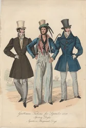 Gentlemans-muoti syyskuulle 1828, 1828