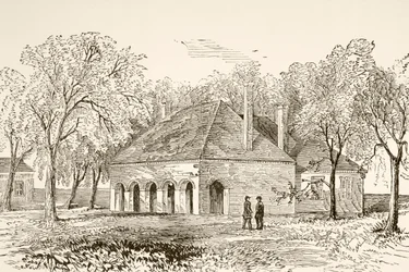Hannover Court House, Virginia (litho)