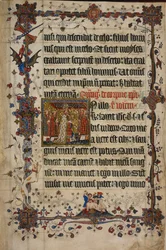Harley 7026, f.13 The Feast of Corpus Christi, Lovel Lectionarysta, ennen vuotta 1408 (vellum)