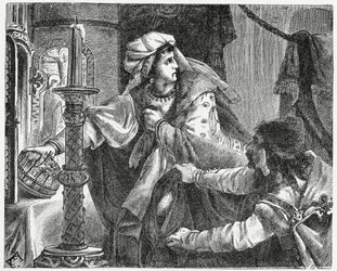 Helene Kottanerin varastaa Pyhän Tapanin kruunun vuonna 1440, 1882