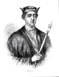 Henrik II (1133-89) (kaiverrus) (bundw valokuva)