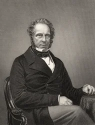 Henry John Temple Palmerston Palmerstonista, vuonna 1858 julkaistusta "Intian kapinan historiasta" (kaiverrus)