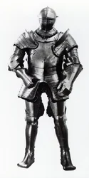 Henry VIII:n kenttä- ja kallistuspanssari, 1540 (metalli)