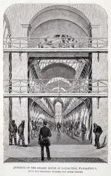 Surrey House of Correction, Wandsworth, vangit saapuvat ulos illallisen jälkeen Henry Mayhew
