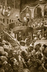 Joseph Chamberlain Bingley Hallissa Birminghamissa 4. marraskuuta 1903