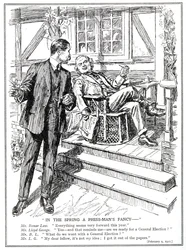LLoyd George ja Bonar Law keskustelevat mahdollisuudesta järjestää parlamenttivaalit helmikuussa 1920