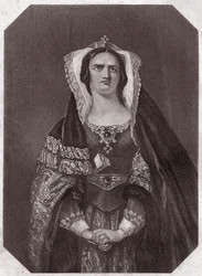 Lady Macbeth (Macbeth) - "" Shakespearen naisten galleriassa, kokoelma neljäkymmentäviisi vakavaa muotokuvaa varhaisilta Lontoon taiteilijoilta, rikastettuna kriittisillä ja kirjallisilla huomautuksilla"" noin 1838 - Shakespearen naisten galleriasta, neljä