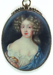 Lady Margaret Cavendish, Newcastlen herttuatar (akvarelli norsunluulla)