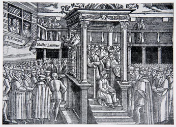 Latimer saarnaa ennen Edward VI:tä, esimerkki The History of the Nationista