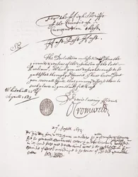 Oliver Cromwellin kirje, huhtikuu 1653