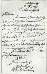 William IV:n kirje Lady Nelsonille, 1827, julkaistu Leisure Housessa, 1891