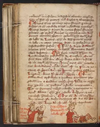 Lindisfarnen evankeliumit, Cotton MS Nero A IV, f. 110v (vellum).