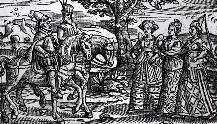 Macbeth, Banquo ja kolme noitaa, Skotlannin historia, 1577,