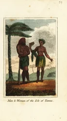 Mies ja nainen Isle of Tannasta, Vanuatu