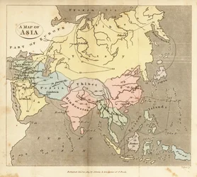 Aasian kartta, 1800-luvun alku