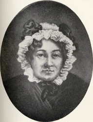 Mary Ann Lamb (1764-1867) kuvitus teoksesta "Little Journeys to the Homes of Famous Women", julkaistu 1897 (litho)
