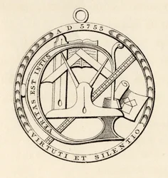 Vapaamuurarisinetti, teoksesta "The History of Freemasonry, osa III", julkaisija Thomas C. Jack, Lontoo, 1883