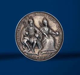 Mitali Williamin ja Maryn kruunajaisten kunniaksi Amsterdamissa, 1869 (hopea) (kuvan 419669 kääntöpuoli)