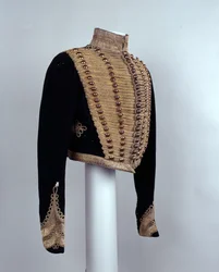 Upseerien lyhyt frogged-takki, n. 1854