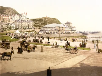 Rannalla, Llandudno (käsin värjätty valokuva)