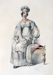 Oopperamekko, muotilevy Ackermanns Repository of Artsilta