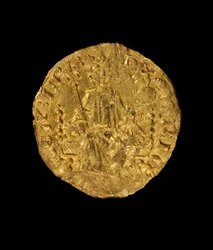 Kuningas Henrik III:n penni, 1257-58 (kulta) (katso myös 429894)