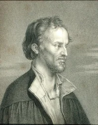 Philipp Melanchthon tai Philipp Schwartzerd (1497-1560) vuonna 1833 julkaistusta "Gallery of Painters" -teoksesta (kaiverrus).