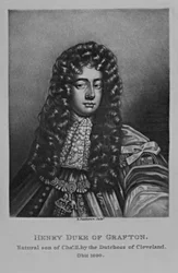 Muotokuva Henry Duke of Graftonista, Richard Earlomin ja Charles Turnerin kirjasta Characters Illustrious in British History, 1815