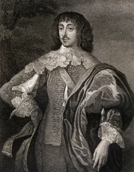 William Villiersin (1613-43) varakreivi Grandisonin muotokuva Lodges British Portraitsista, 1823